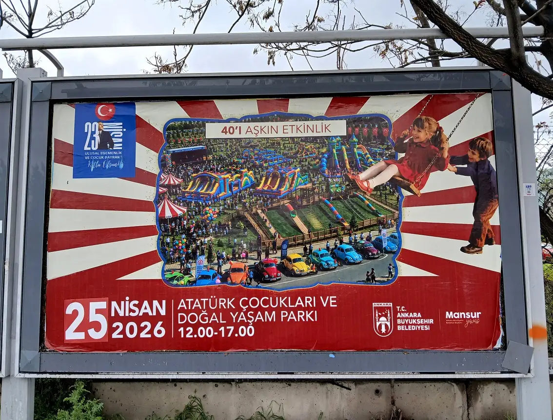 Atatürk 23 Nisan Çocuk Bayramı Abb Bilboard Afiş (2)