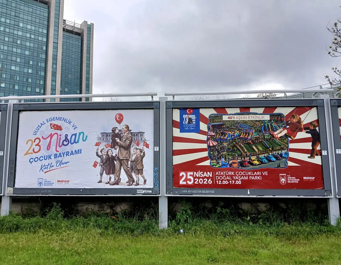 Atatürk 23 Nisan Çocuk Bayramı Abb Bilboard Afiş (4)