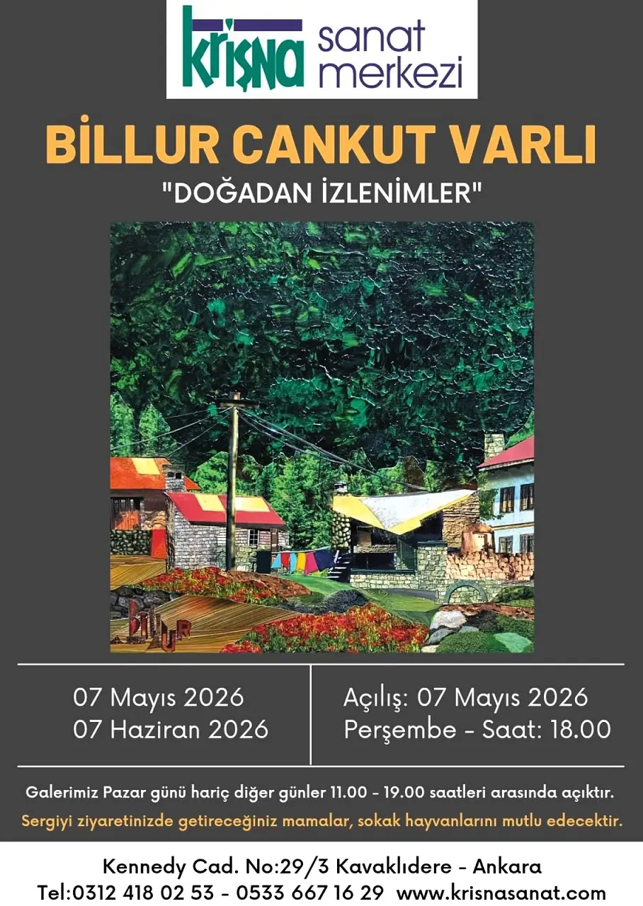 Billur Cankut Varlı Doğadan Izlenimler Resim Sergisi Krişna Sanat