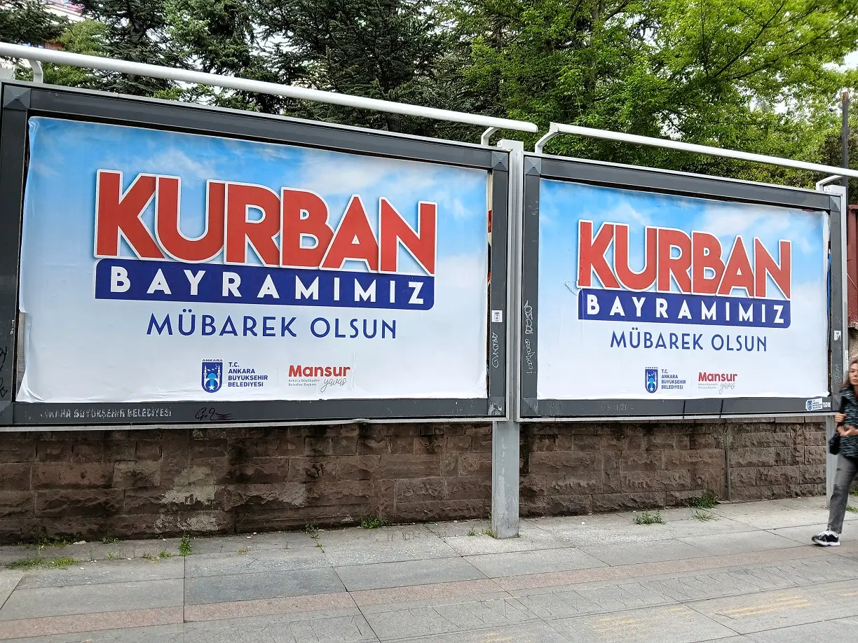 Ankara Başkent Abb Mansur Yavaş Kurban Bayramımız Mübarek Olsun Afiş Bilboard (1)