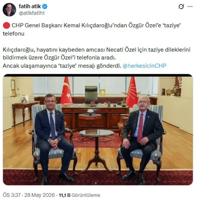 Kilicdaroglundan Ozele Taziye 19890263 6019 1 M