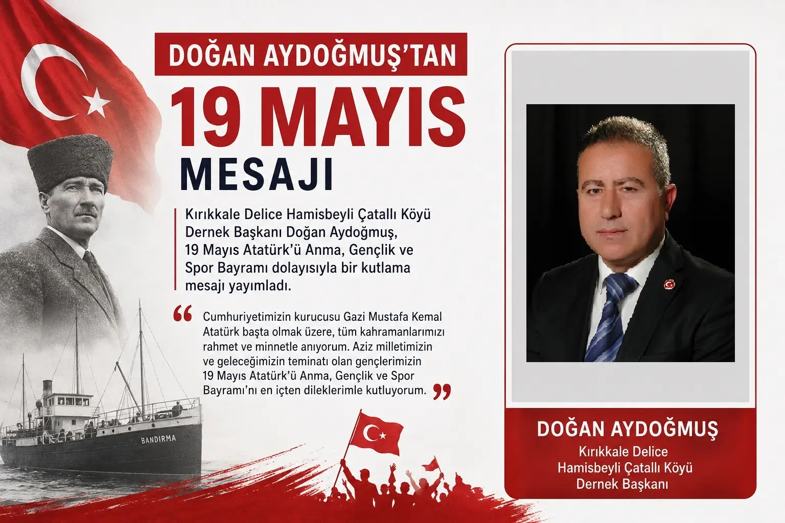 Kırıkkale Delice Hamisbeyli Çatallı Doğan Aydoğan 19 Mayıs