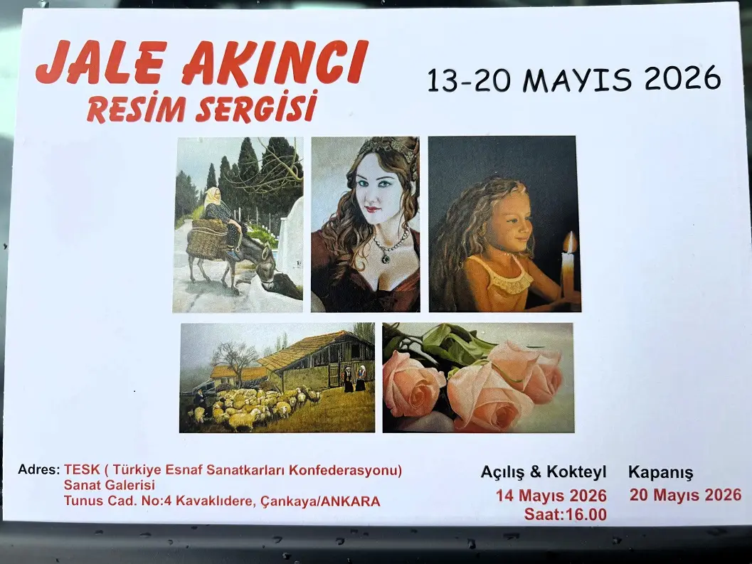 Ressam Jale Akıncı Tesk Sanat Galerisi Resim Sergisi