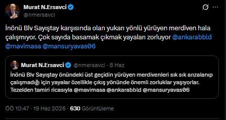 Ankara Büyükelçi Tepki Yürüyen Merdiven