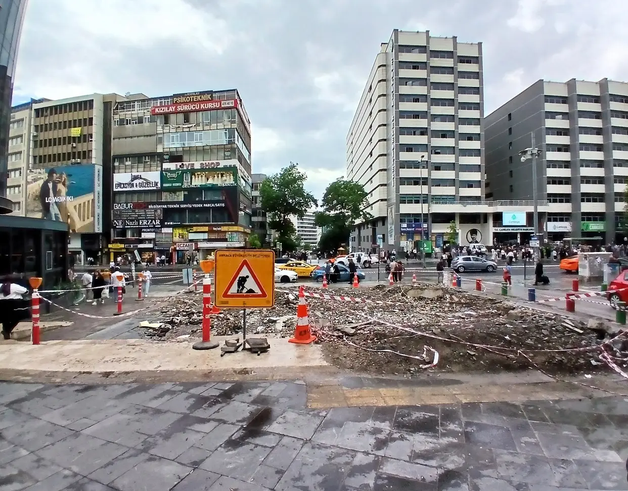 Çankaya Ziya Gökalp Bulvarı Selanik Caddesi Üst Geçit Yıkım (1)