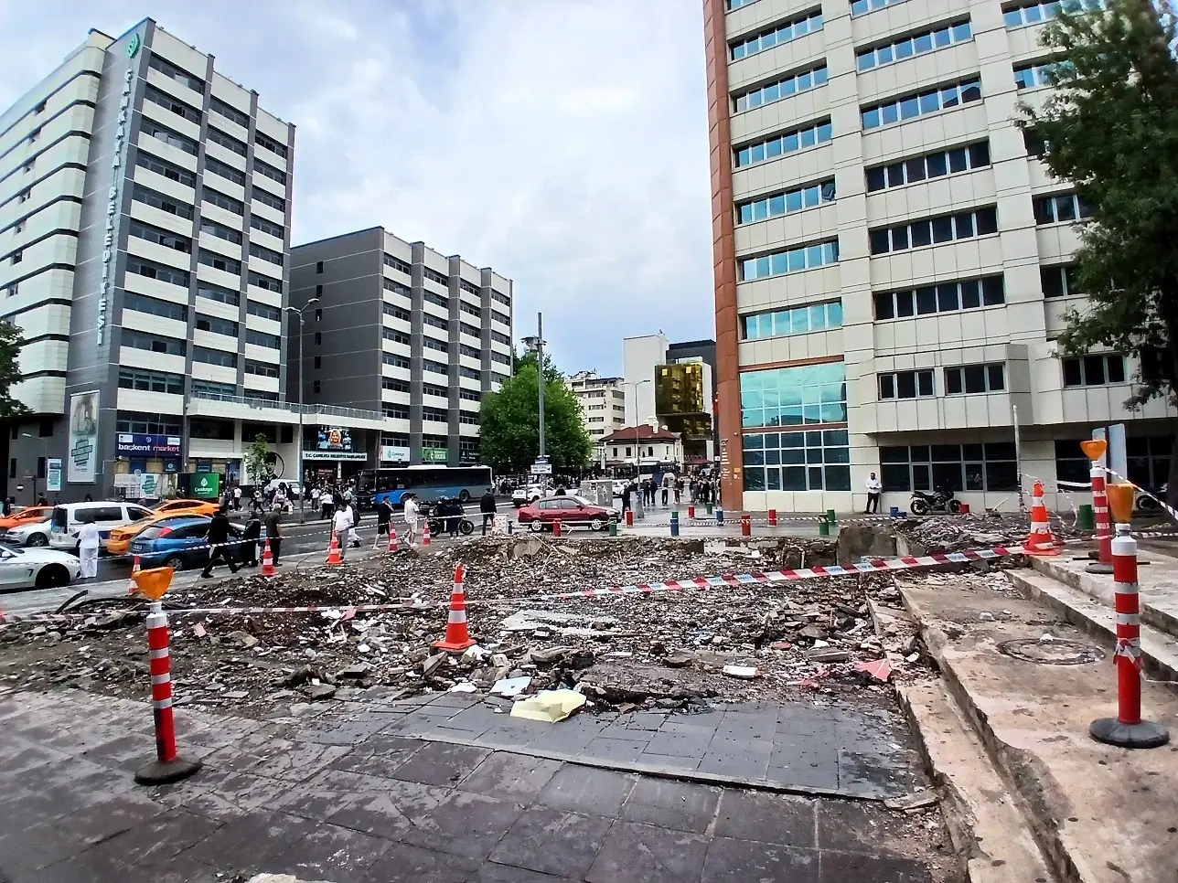 Çankaya Ziya Gökalp Bulvarı Selanik Caddesi Üst Geçit Yıkım (2)