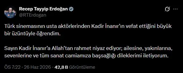 Erdoğan Taziye