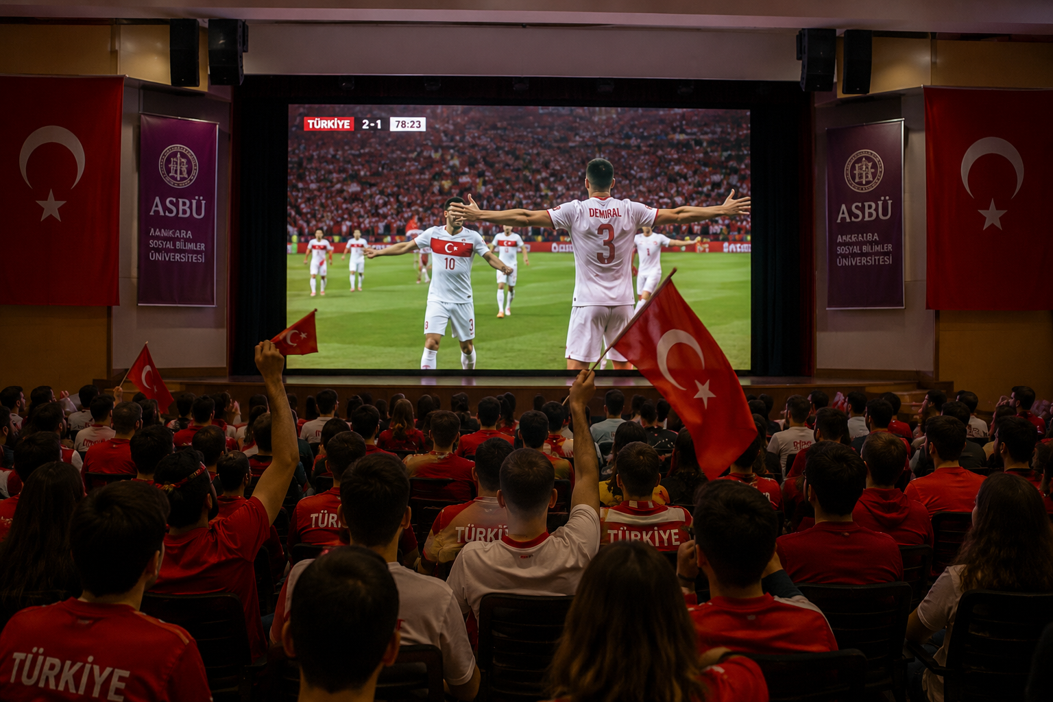 Milli Maç Dev Ekran