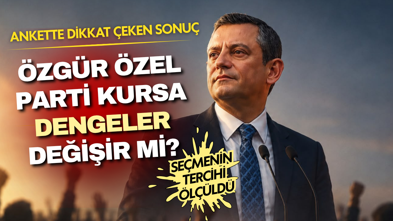 Özgür Özel’in olası partisi ne kadar oy alır? İşte anketten çıkan sonuçlar