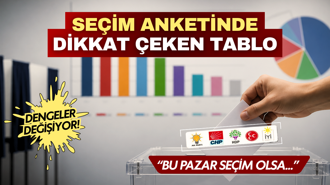 Bu Pazar seçim olsa hangi parti ne kadar oy alır? İşte anket son sonuçları