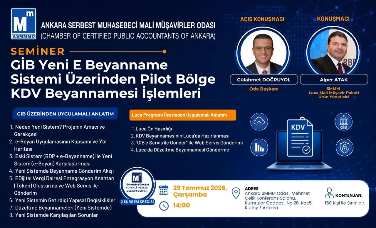 Gi̇b Yeni E Beyanname Sistemi Üzerinden Pilot Bölge Kdv