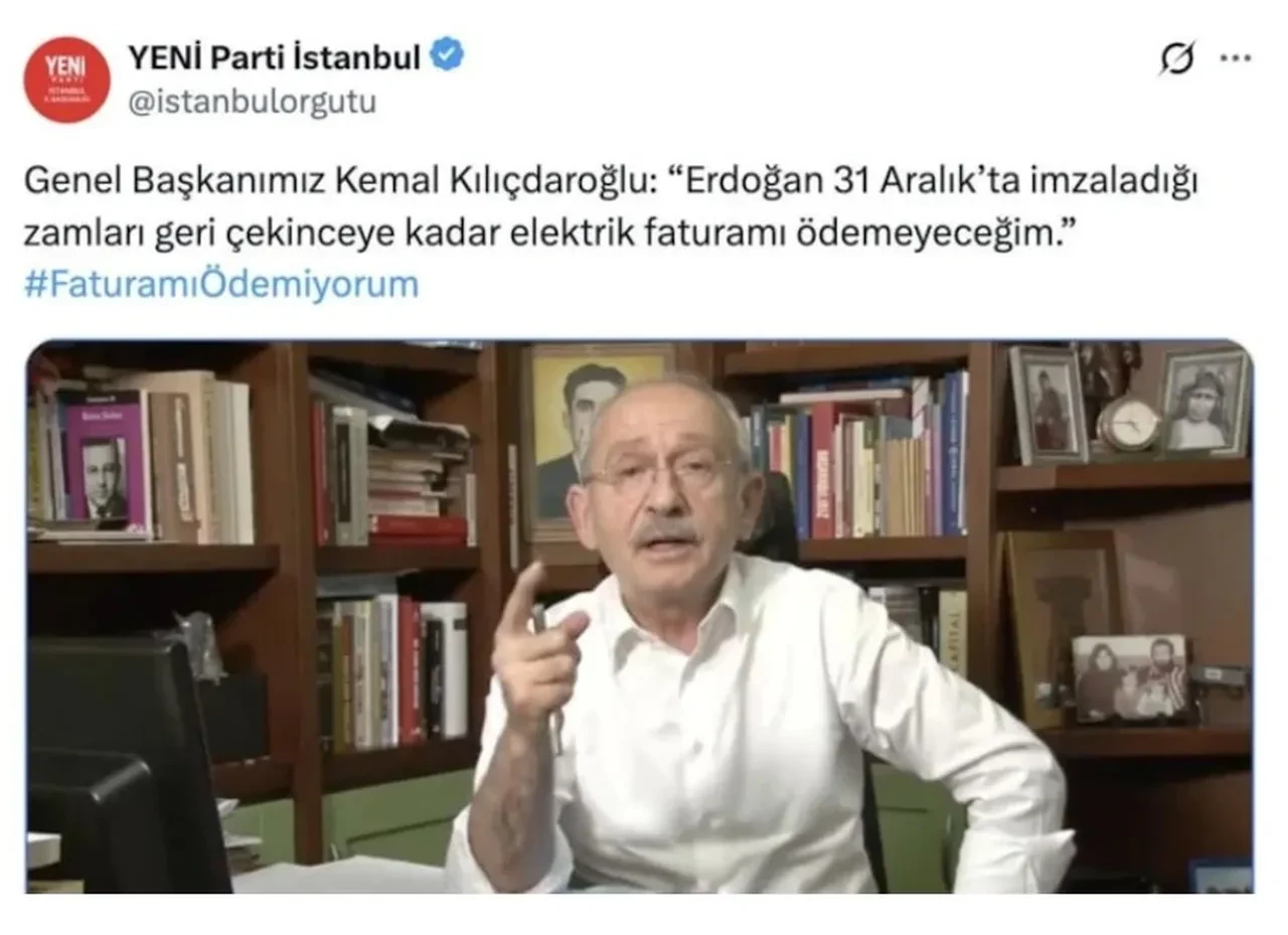 Yeni Partililer Chp Istanbul Il Baskanliginin X Hesabini Caldi Kilicdaroglu Paylasiml 3350124 202607281117 2