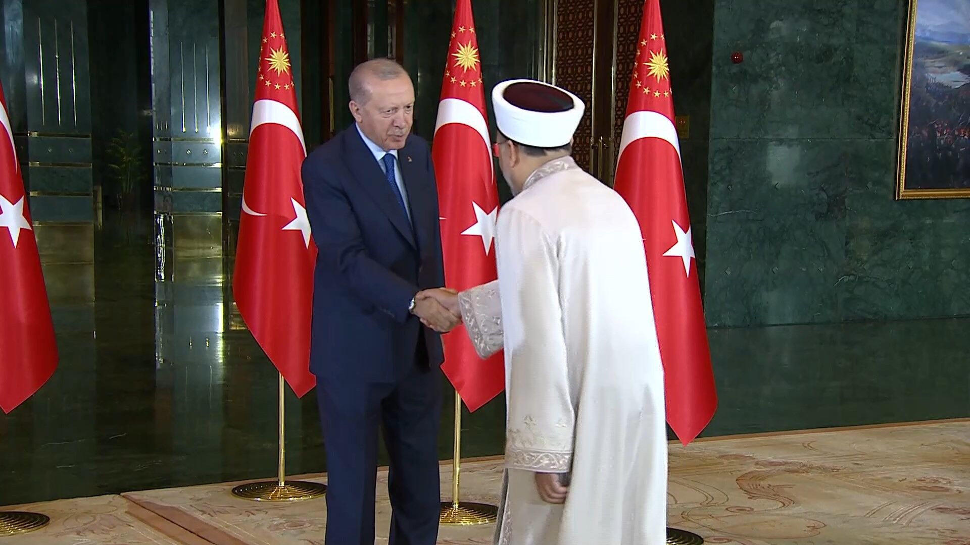Cumhurbaşkanı Erdoğan, 30 Ağustos Tebriklerini Kabul Etti