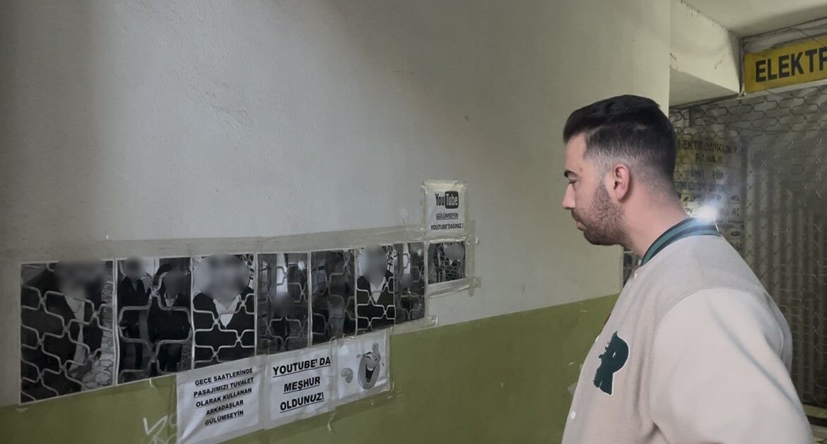 Bursa’da pasaj sahibinin sabrı taştı: Tuvaletini yapanların fotoğraflarını duvara astı