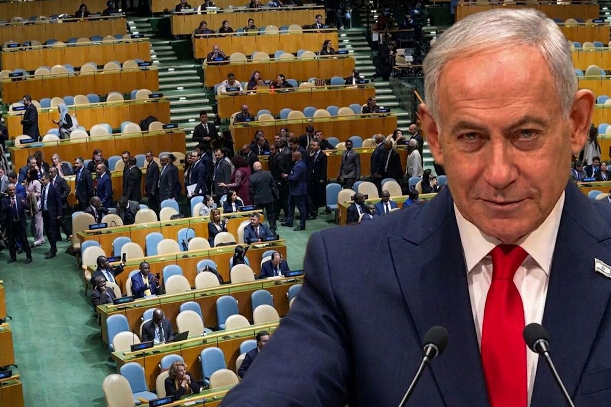 BM’de protesto: Netanyahu kürsüye çıktı heyetler salonu terk etti!
