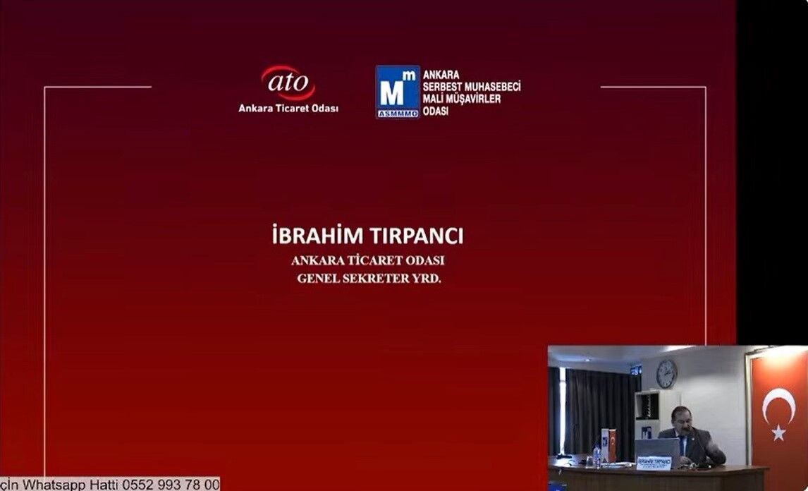 Ibrahim Tırpancı Ato Genel Sekreter Yardımcısı Seminer Asmmmo