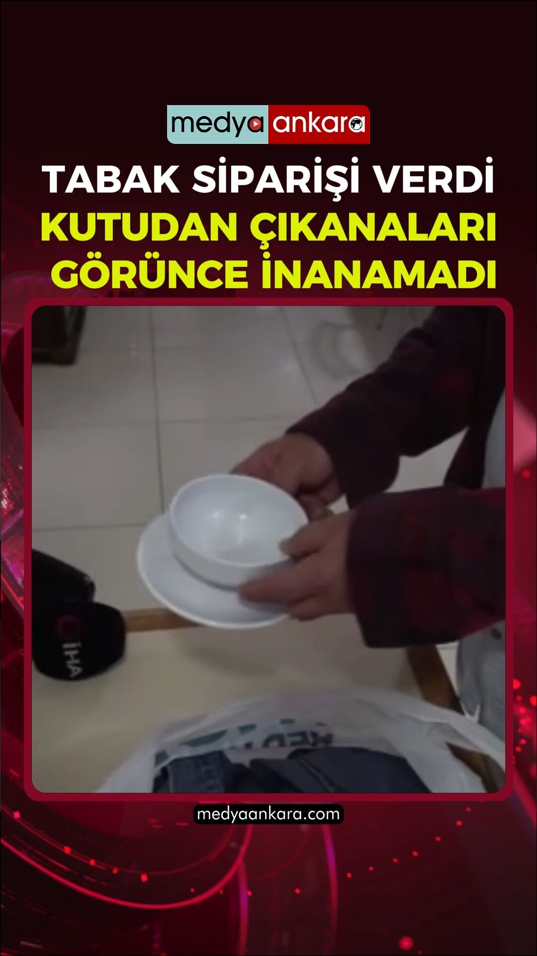 Tabak sipariş etti, kutudan çıkanlar şaşkına çevirdi! Aşı kartı bile gönderdiler
