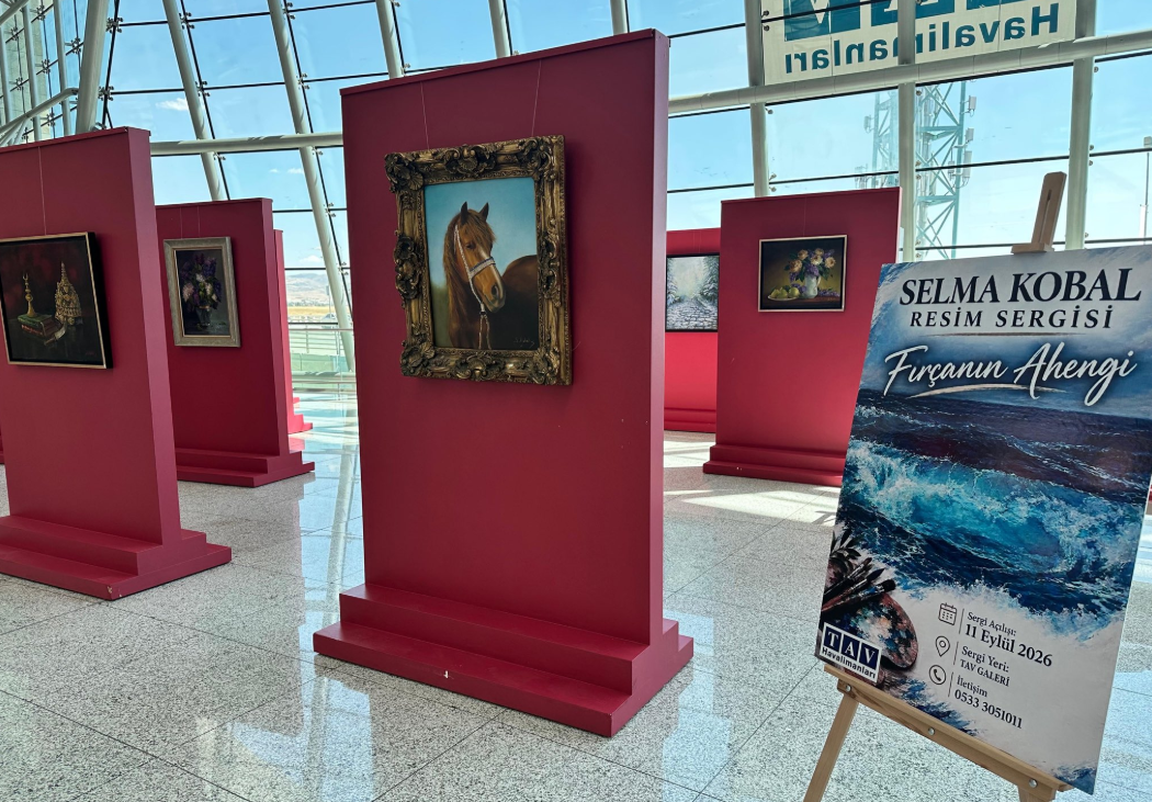 Selma Kobal’ın “Fırçanın Ahengi” sergisi TAV Galeri Ankara’da