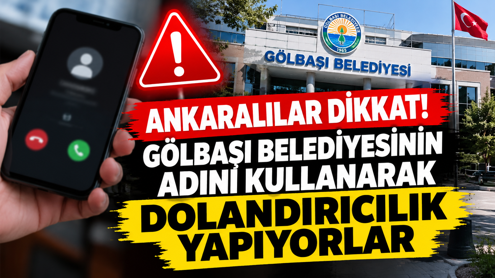 Ankaralılar dikkat! Gölbaşı Belediyesinin adını kullanarak dolandırıcılık yapıyorlar
