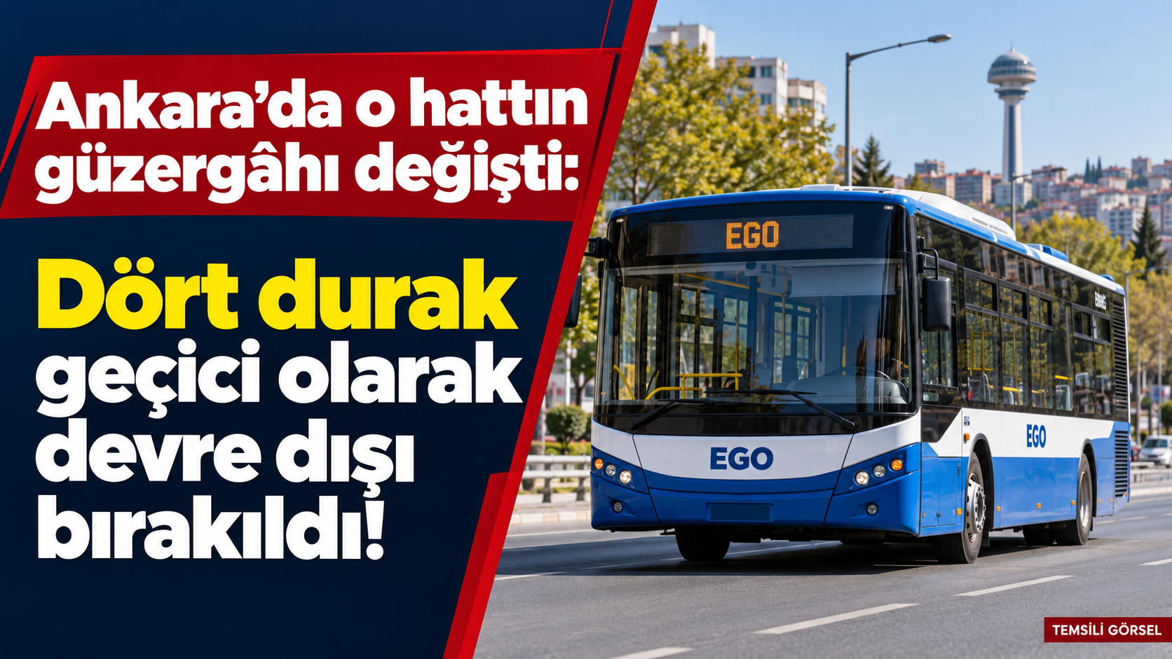 Ankara’da o hattın güzergâhı değişti: Dört durak geçici olarak devre dışı bırakıldı!