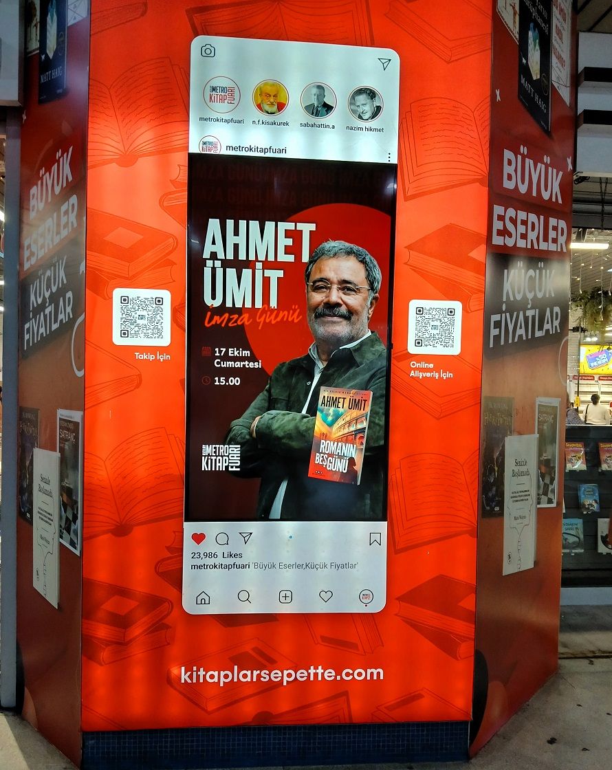 Ahmet Ümit Kızılay Metro Kitap Fuarı Imza Günü Romanın Beş Günü (1)