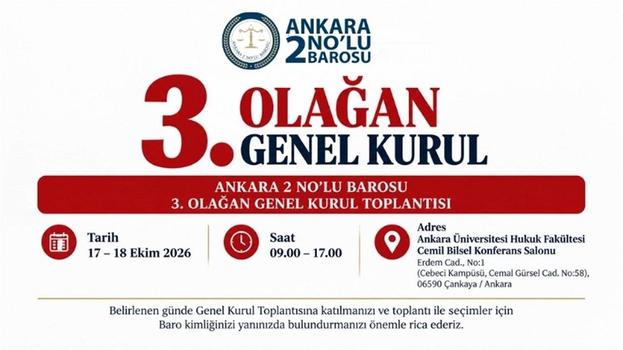 Ankara 2 Nolu Barosu Olağan Genel Kurulu (1)