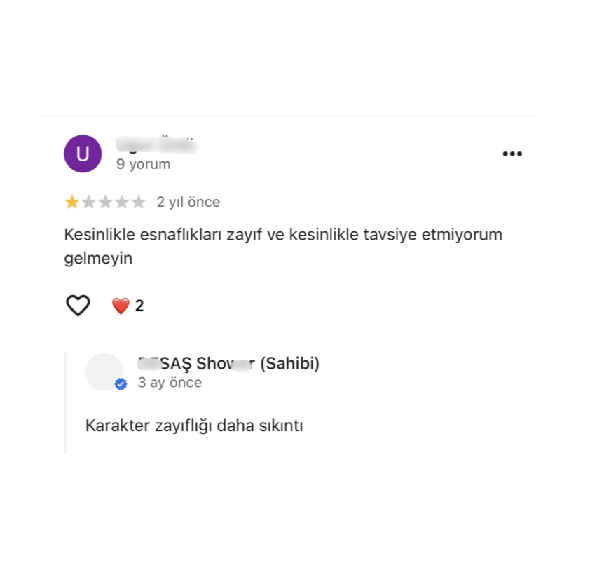 Ankara Duşakabinci Yanıtları