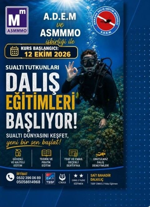 Asmmmo Ankara Dalış Eğitim Merkezi A.d.e.m. Sualtı Dalış Eğitim