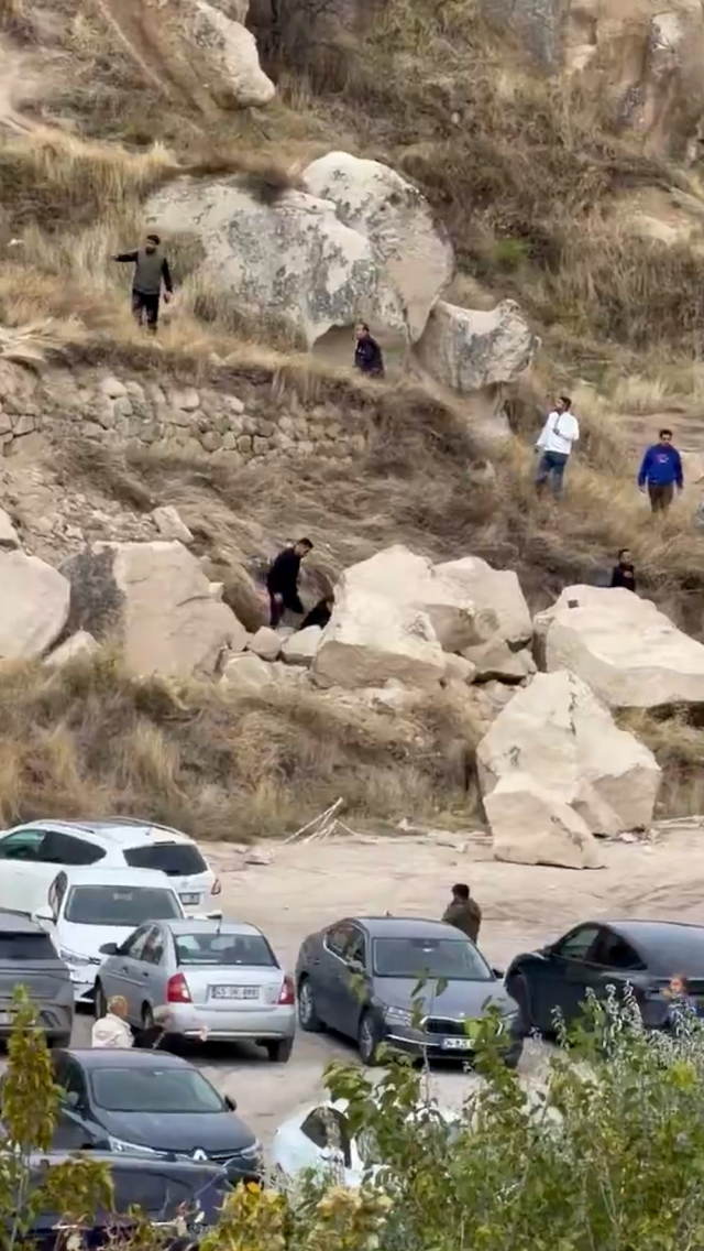 Kapadokya’da peribacası çöktü: 2 kişi hayatını kaybetti 1 kişi yaralandı