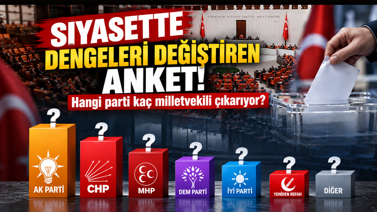Siyasette dengeleri değiştiren anket: Hangi parti kaç milletvekili çıkarıyor?