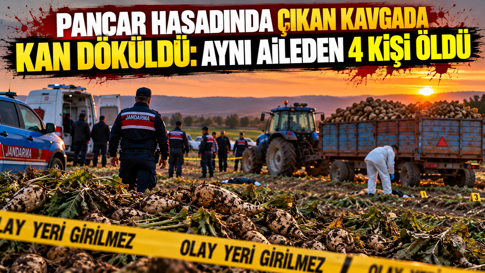 Pancar hasadında çıkan kavgada kan döküldü: Aynı aileden 4 kişi öldü