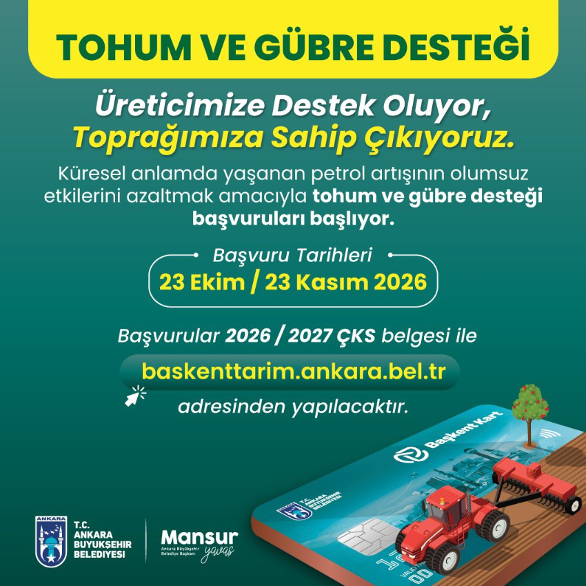 Tohum Gübre Desteği