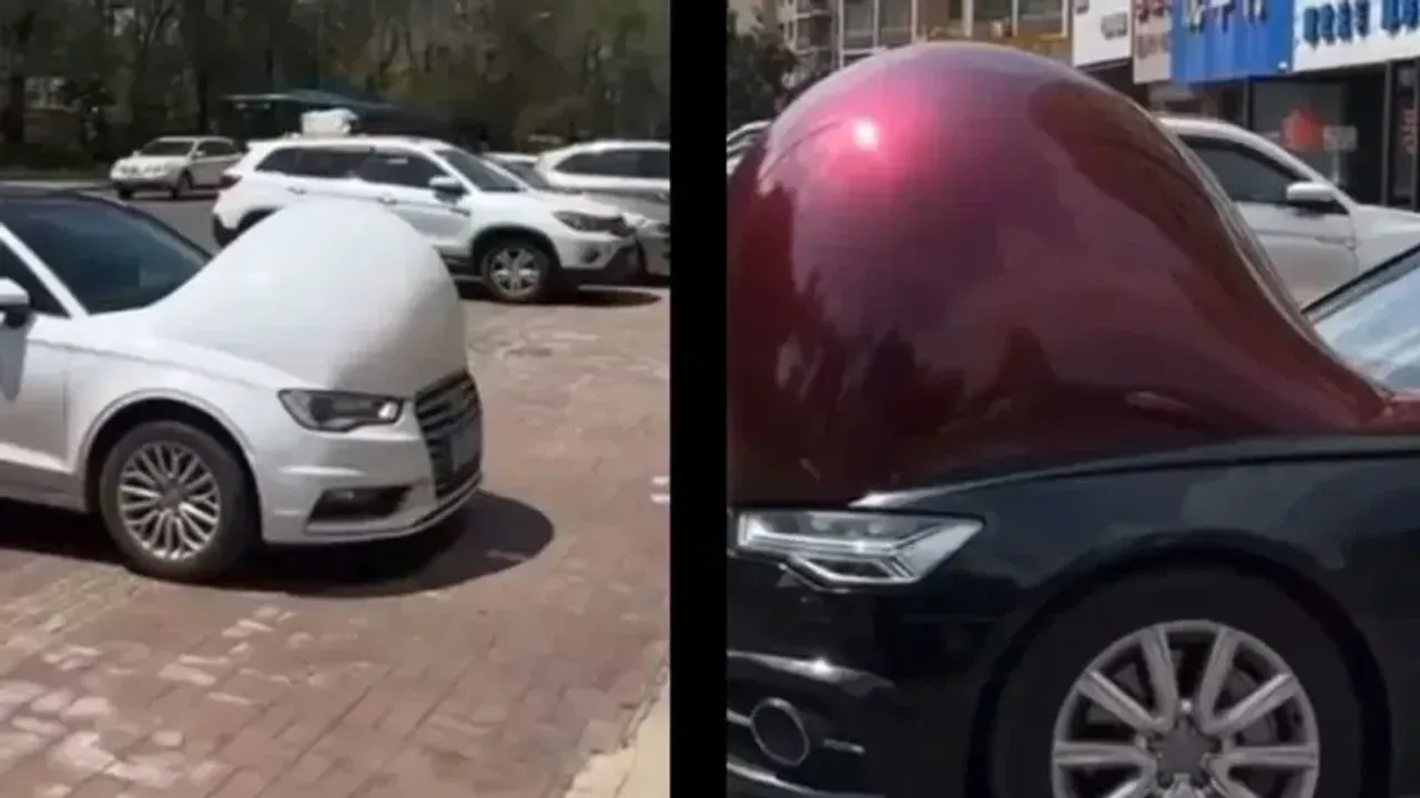 Arabalar sıcağa dayanamadı! Kaputlar balon gibi şişti