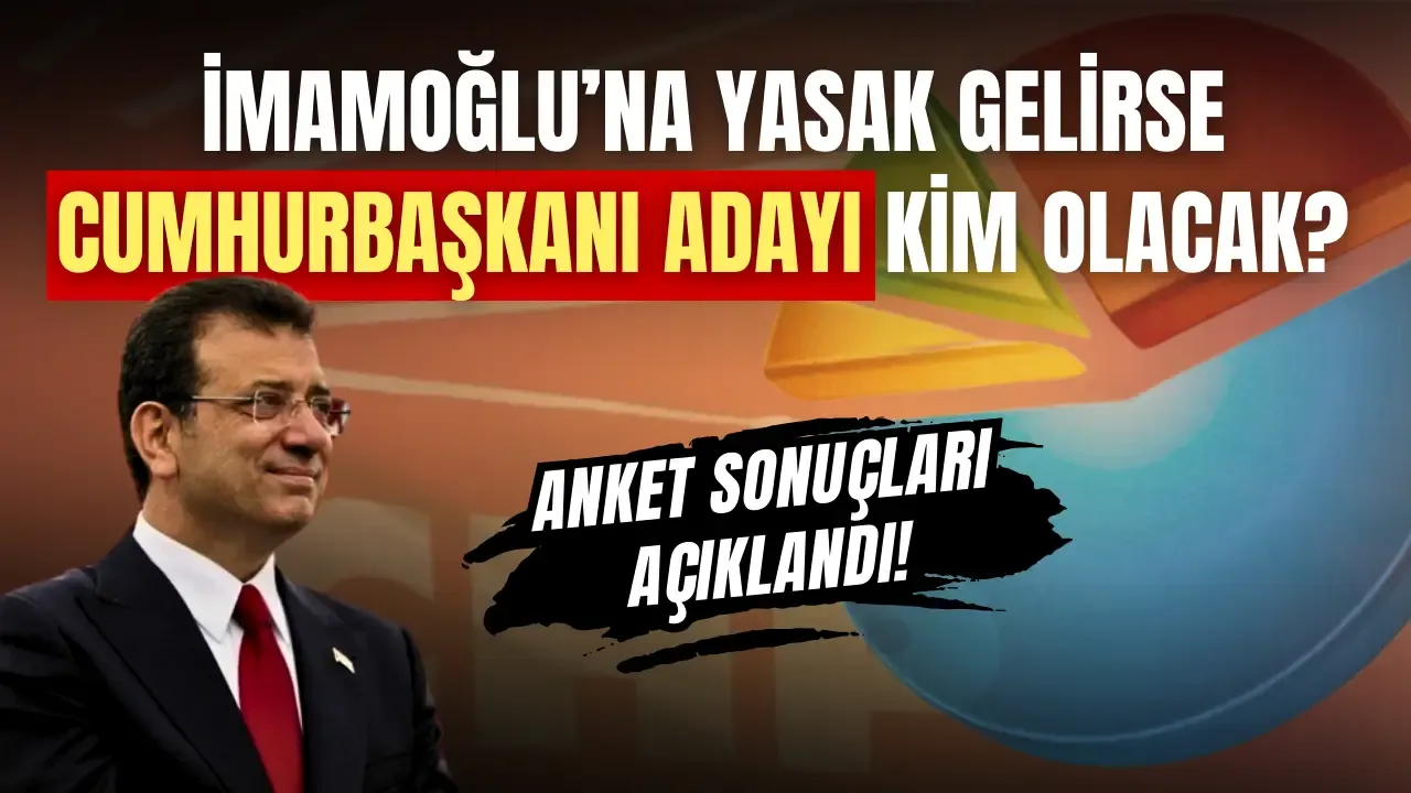 Anket sonuçları açıklandı: İmamoğlu'na yasak gelirse cumhurbaşkanı adayı kim olacak?