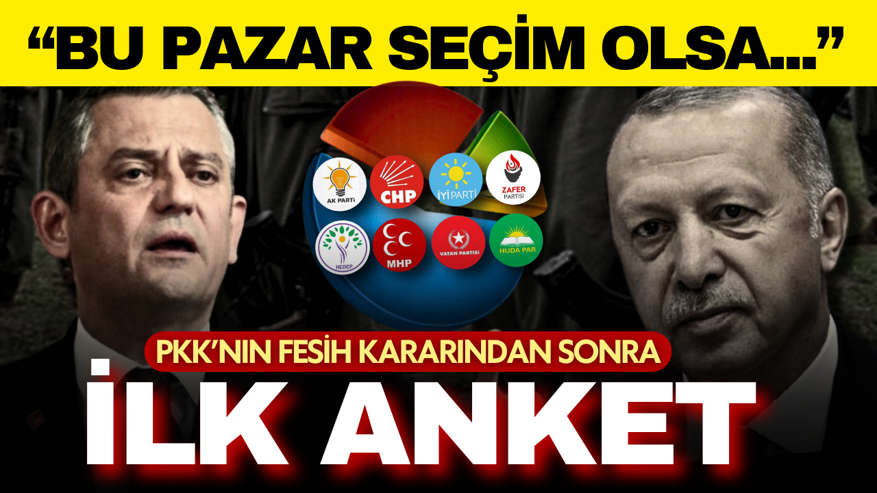 PKK’nın silah bırakmasının ardından ilk seçim anketi sonuçları geldi