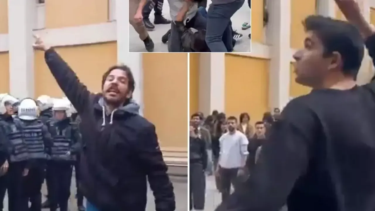 Ankara Üniversitesi'nde slogan krizi! İstiklal Marşı okumak isteyenlere tepki