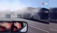 Ankara’da seyir halindeki EGO otobüsü alev aldı! Yolcular tahliye edildi