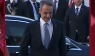 Cumhurbaşkanı Erdoğan, Miçotakis'i Mehter Marşı eşliğinde Külliye'de karşıladı