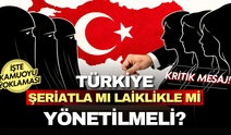 Türkiye şeriatla mı yönetilmeli laiklikle mi? İşte anket sonuçları