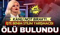 İşte Benim Stilim yarışmacısı Ayşegül Eraslan evinde ölü bulundu: Kanlı not bıraktı...