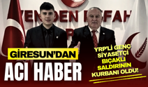 YRP'li genç siyasetçi Utku Konak bıçaklı saldırının kurbanı oldu!