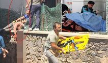 İnşaatta korkunç kaza: Genç işçi demir korkuluklara saplandı