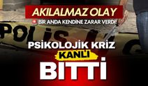 Akıllara durgunluk veren olay: Bunalıma girdi, kendini bıçakladı!