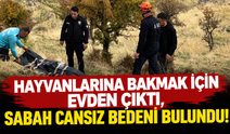 Hayvanlarına bakmak için evden çıktı, sabah cansız bedeni bulundu!