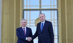 Özbekistan Cumhurbaşkanı Mirziyoyev Cumhurbaşkanı Erdoğan tarafından resmi törenle karşıladı