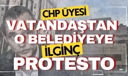 CHP üyesi vatandaştan Etimesgut Belediyesine ilginç protesto