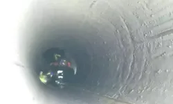 24 metre derinlikteki kuyuya düşen işçi yaralı halde kurtarıldı