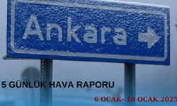 Ankara 5 günlük hava raporu: 6 Ocak 10 Ocak başkent hava durumu