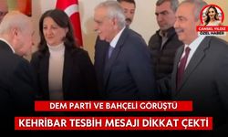 DEM Parti ve Bahçeli görüştü: Kehribar tesbih mesajı dikkat çekti