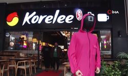 Ankara’da Kore yemeklerini "Squid Game" karakterleri servis ediyor